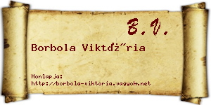 Borbola Viktória névjegykártya