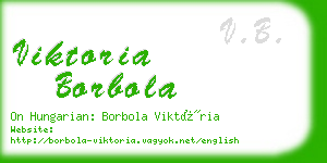 viktoria borbola business card